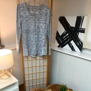 Grey Thermal Long Sleeved Shirt
